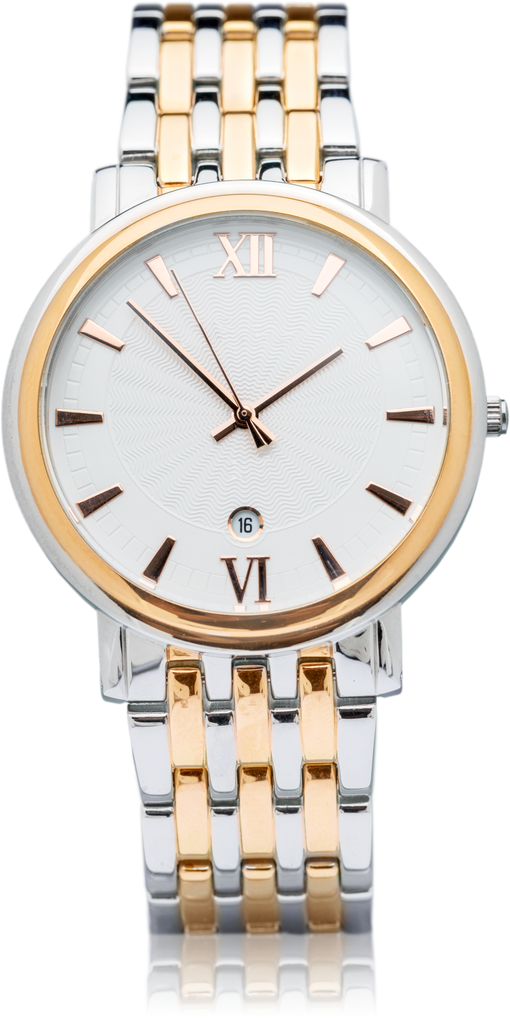 Formal Silver and Gold Watch